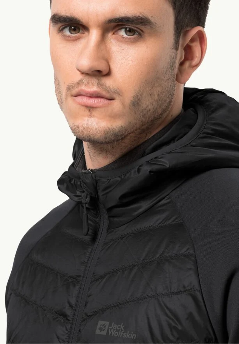 Jack Wolfskin Routeburn Pro Hybrid Jacket Mens in Black-2